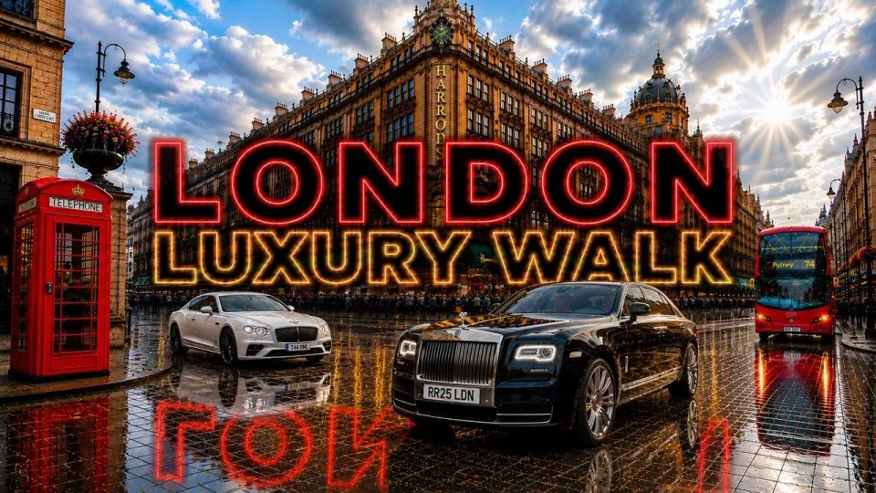 London walk 4k reveals the most luxurious areas including Harrods Belgravia and Knightsbridge